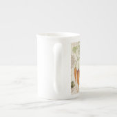 moderne  moestuin porselein kop (Achterkant)