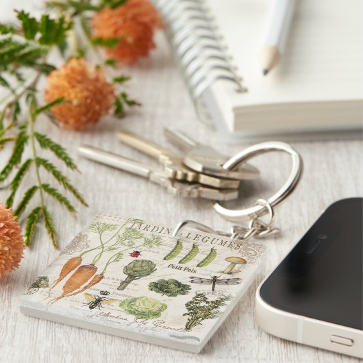 moderne moestuin sleutelhanger (Voorkant Rechts)
