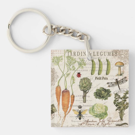 moderne  moestuin sleutelhanger (voorkant)
