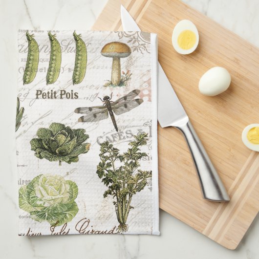 moderne moestuin theedoek (Quarter Fold)