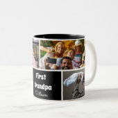 Moderne mok met 4 foto's collage eerste opa (Voorkant rechts)