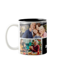 Moderne mok met 4 foto's collage eerste opa