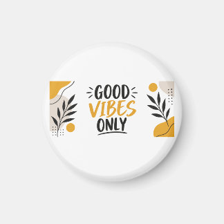 Moderne Mok met alleen Goede Vibes Minimalistisch Magneet