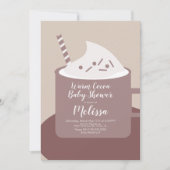 Moderne Mok van cacao-warme chocolade Nuetraal Bab Kaart (Voorkant)