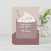 Moderne Mok van cacao-warme chocolade Nuetraal Bab Kaart (Staand voorkant)