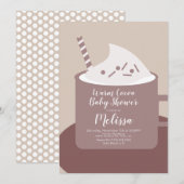 Moderne Mok van cacao-warme chocolade Nuetraal Bab Kaart (Voorkant / Achterkant)