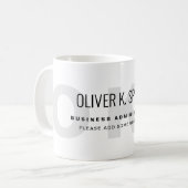 Moderne Mok van de Koffie voor het beroep met Mono (Voorkant links)
