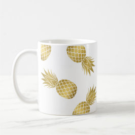 Moderne Mok van Faux Gold Pineapples