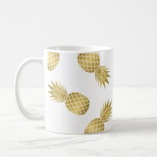 Moderne Mok van Faux Gold Pineapples