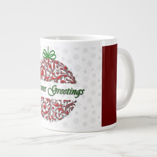 Moderne Mok van het Rode en Groene Barokke Holiday (Voorkant rechts)