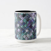 Moderne Mok van Mosaic Tiles Pattern Coffee (Voorkant rechts)