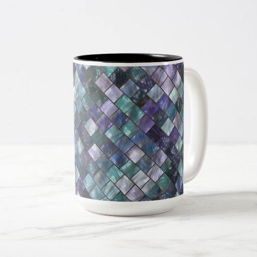 Moderne Mok van Mosaic Tiles Pattern Coffee (Voorkant rechts)