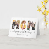 Moderne MOM 3 Moederdag voor fotocollage Kaart (Gele Bloem)