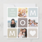 Moderne MOM Photo Collage Cute Family (Voorkant)
