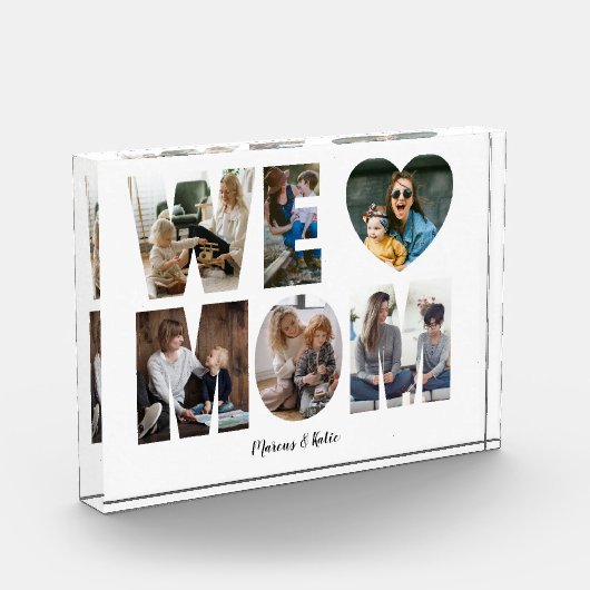 Moderne MOM Photo Collage Gift for ma Fotoblokken (Links)