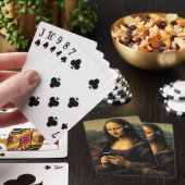 Moderne Mona Lisa met Smartphone Pokerkaarten (Insitu)