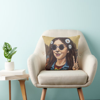 Moderne Mona Lisa-schilderij - Da Vinci-geïnspiree Kussen