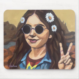 Moderne Mona Lisa-schilderij - Kunst geïnspireerd Muismat