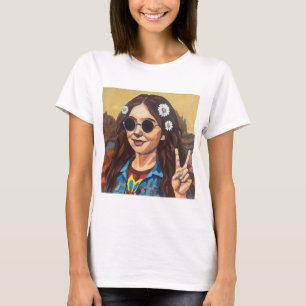 Moderne Mona Lisa-schilderij - Kunst geïnspireerd T-shirt