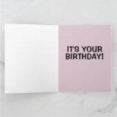 MODERNE MONA SMILE! BIRTHDAY-KAART BEDANKKAART (Binnen)