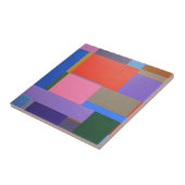Moderne/Mondriaan Kunst Tegeltje (Zijkant)