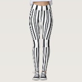 Moderne Mono Stripes-Leggings Leggings (Voorkant)