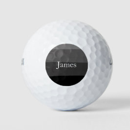 Moderne Monochromatische Ontwerp Aangepaste Naam Golfballen