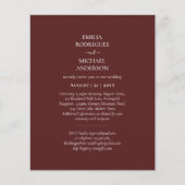 Moderne monochrome all-in-one budget bruiloft (Voorkant)