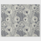 Moderne monochrome paardenbloem cadeaupapier (Vlak)