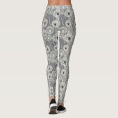 Moderne monochrome paardenbloem leggings (Achterkant)