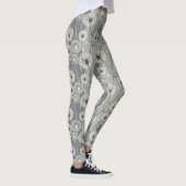 Moderne monochrome paardenbloem leggings (Rechts)