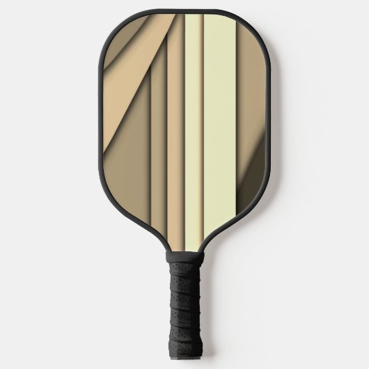 Moderne monochrome tan pickleball paddle (Voorkant)