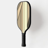 Moderne monochrome tan pickleball paddle (Links)