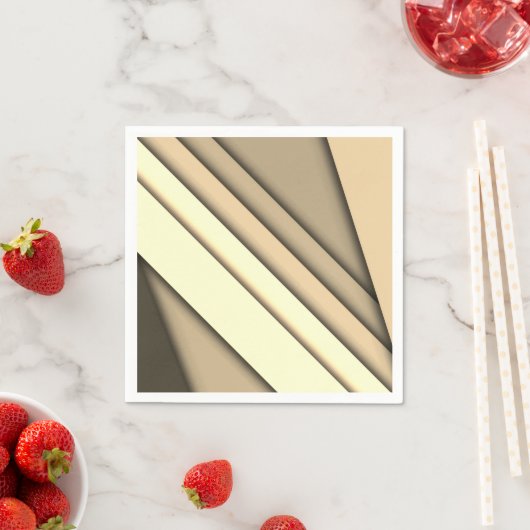 Moderne monochrome tan servet (Insitu)