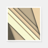 Moderne monochrome tan servet (Voorkant)