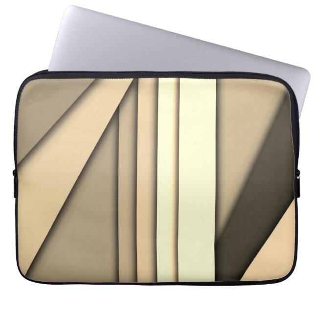 Moderne monochrome tint laptop sleeve (Voorkant)