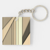 Moderne monochrome tint sleutelhanger (Achterkant)
