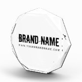 Moderne monochrome Typografie Minimale merknaam Fotoblokken (Rechts)