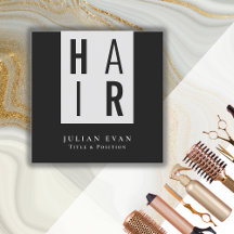 Moderne Monochrome zwart-wit kapper