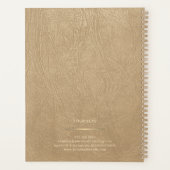 Moderne monogram 2027 professioneel goud elegant planner (Achterkant)