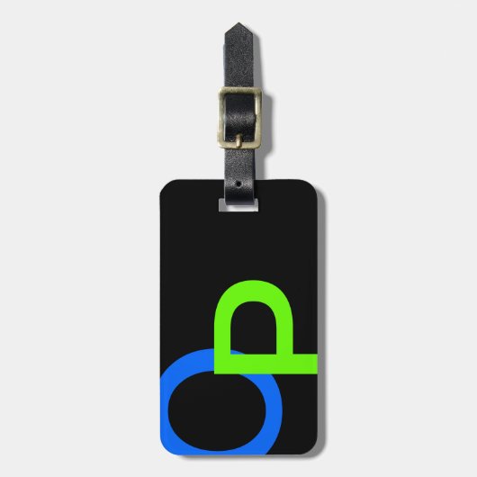 Moderne monogram 22 bagagelabel (Voorkant verticaal)