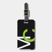 Moderne monogram 23 bagagelabel (Voorkant verticaal)