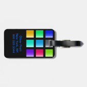 Moderne monogram 23 bagagelabel (Achterkant horizontaal)