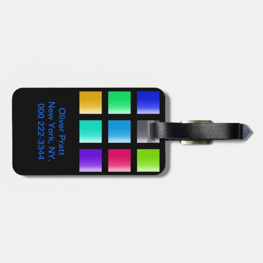 Moderne monogram 23 bagagelabel (Achterkant horizontaal)