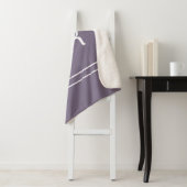 Moderne Monogram Aangepaste Beginletters Trendy Pa Sherpa Deken (In situ)
