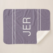 Moderne Monogram Aangepaste Beginletters Trendy Pa Sherpa Deken (Voorkant (horizontaal))