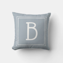 Moderne Monogram Aangepaste Initiële Vierkante Sto Kussen
