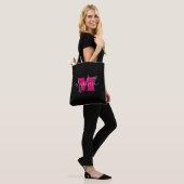 Moderne monogram Aangepaste naam Tote Bag (Op model)