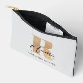 Moderne Monogram Aanvangsletter R & Naam Persoonli Etui (Open)