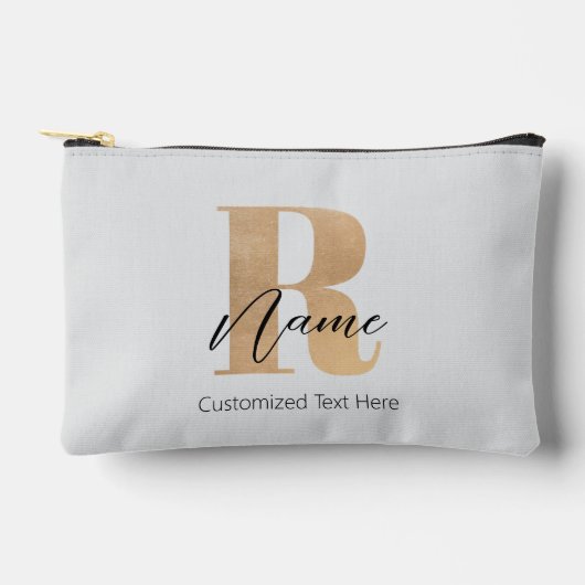 Moderne Monogram Aanvangsletter R & Naam Persoonli Etui (Voorkant)